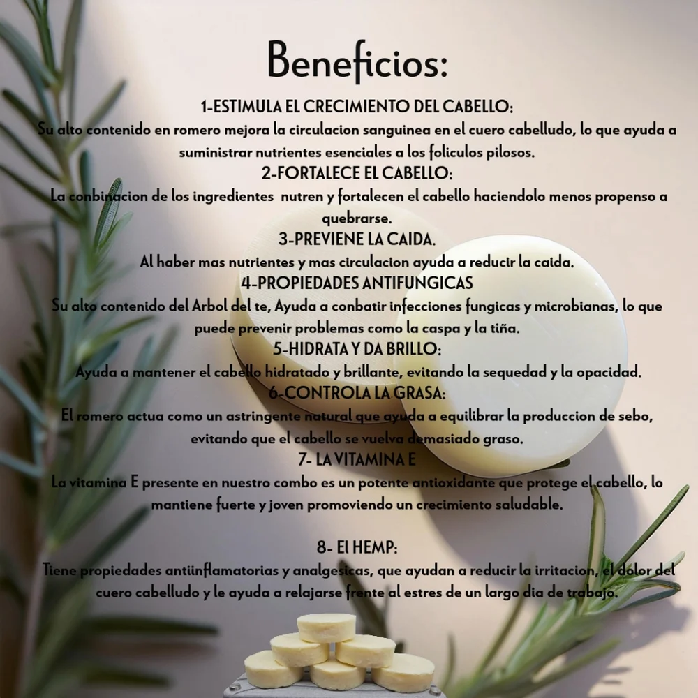 Tea Tree & Rosemary Oil, Fresh Shampoo Bar & Conditioner Bar Bundle with… - Picture 3 of 7